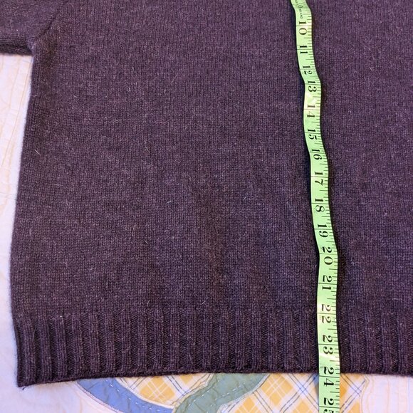 North Face Womens Burgundy Purple Wool Blend Sweater Large - Picture 7 of 12